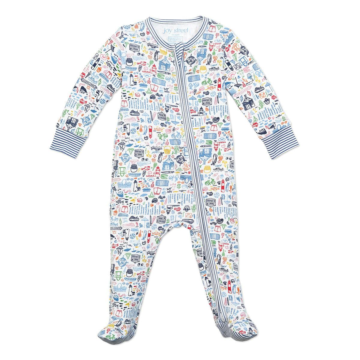 Nantucket Zip Baby Onesie