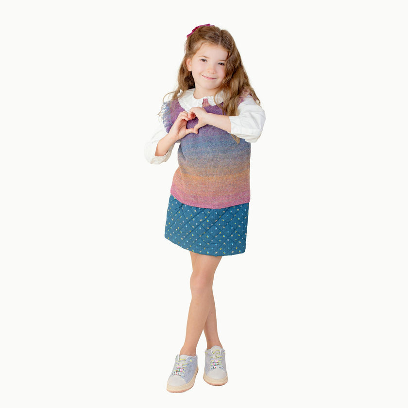 Quilted Skirt in Space
