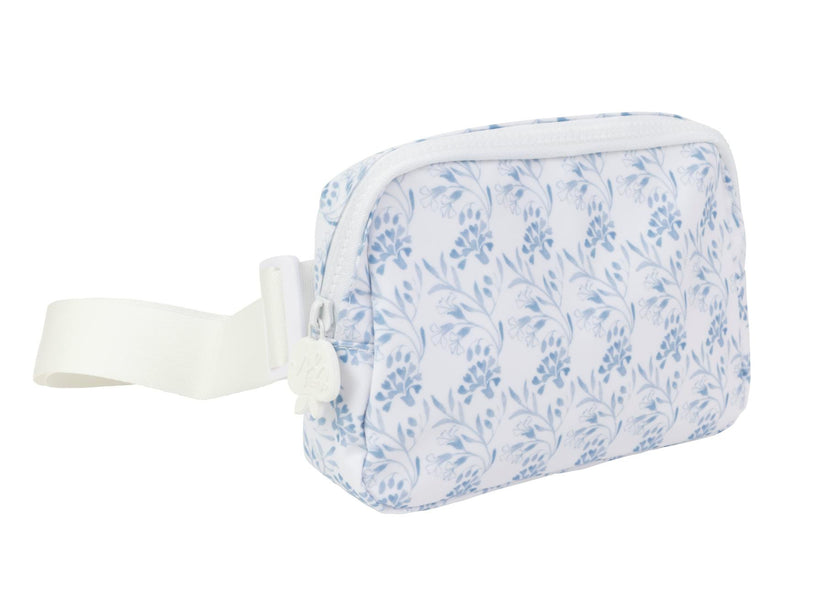 The Crossover Belt Bag in Navy Floral