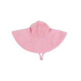 Solid Muslin Poignant Pink - Wide Brim Sun Hat