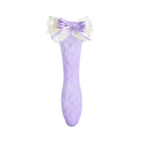 Embroidered Ribbon Bow Long Socks