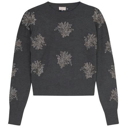 Beaded Flower Sweater