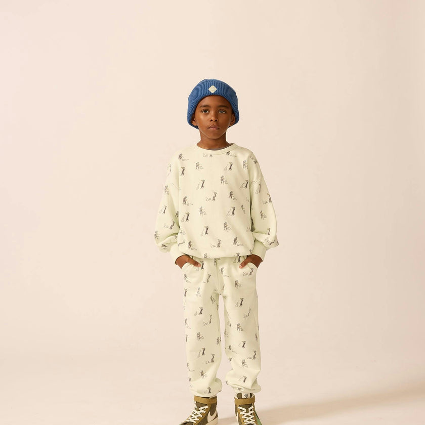 Organic Weekend Sweatshirt in Blue Haze Duet