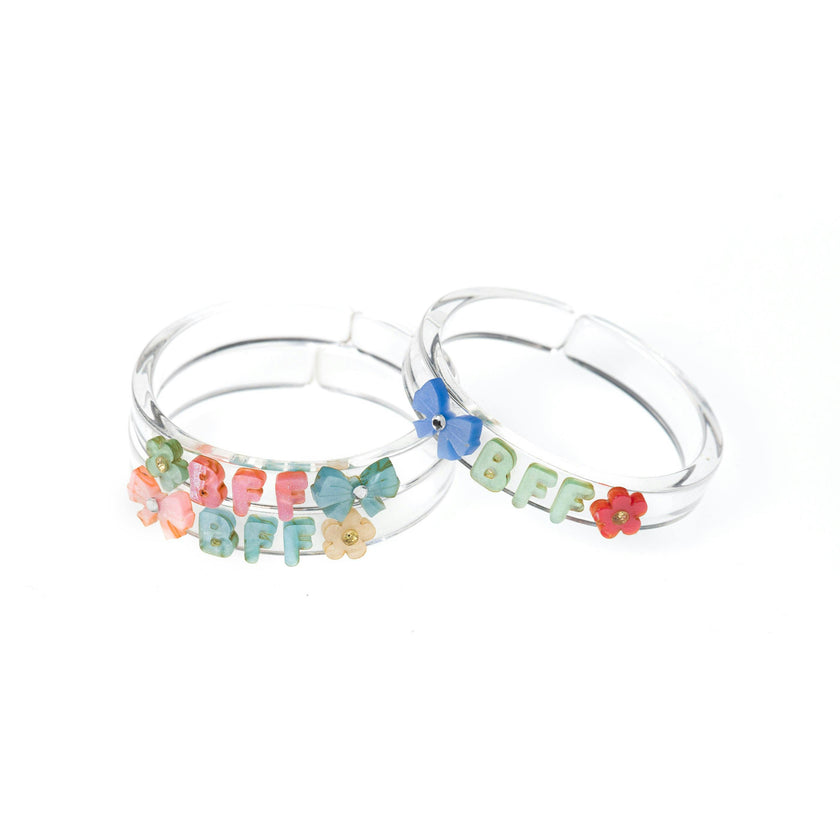Bows Best Friends Forever Pastel Bangles