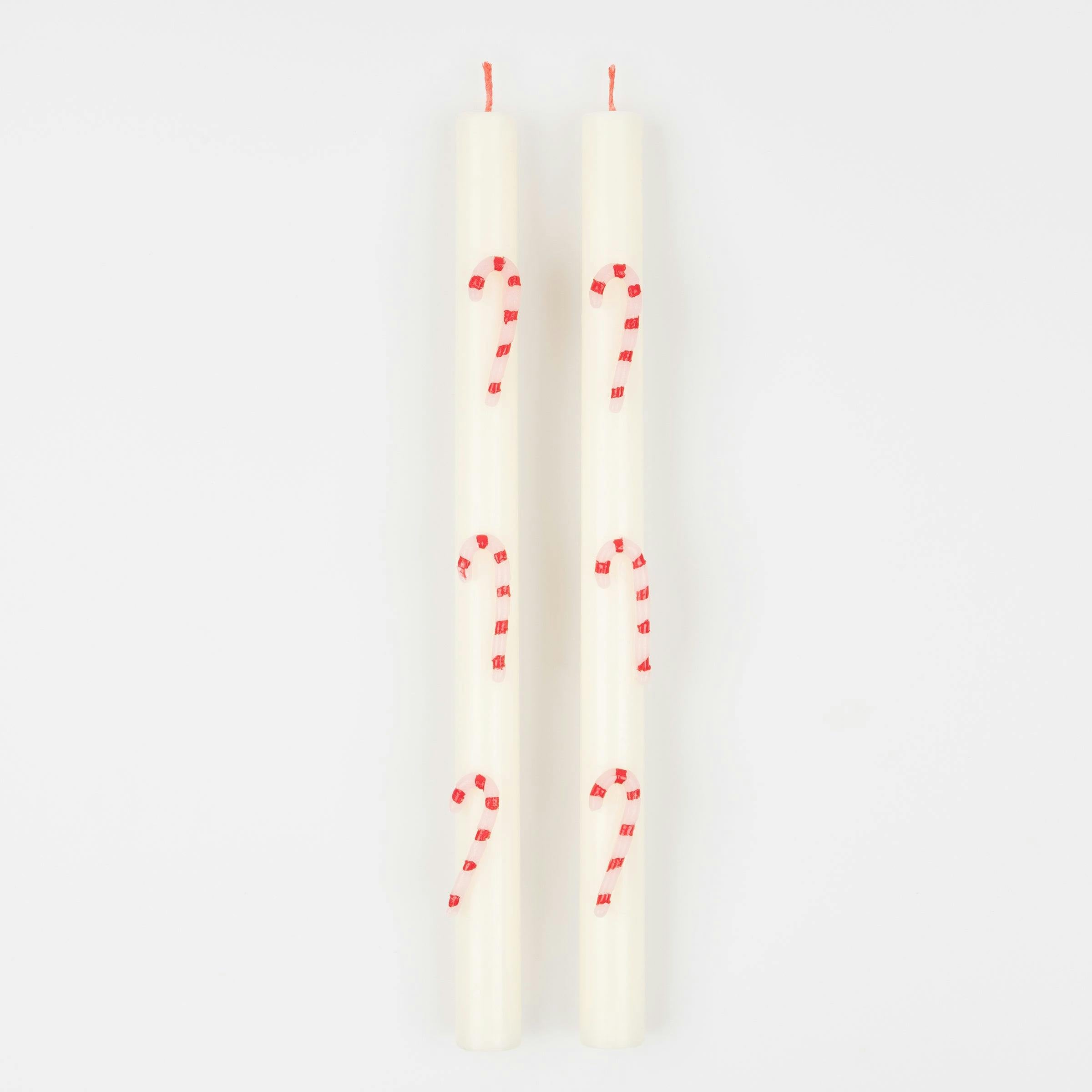 Candy Cane Table Candles