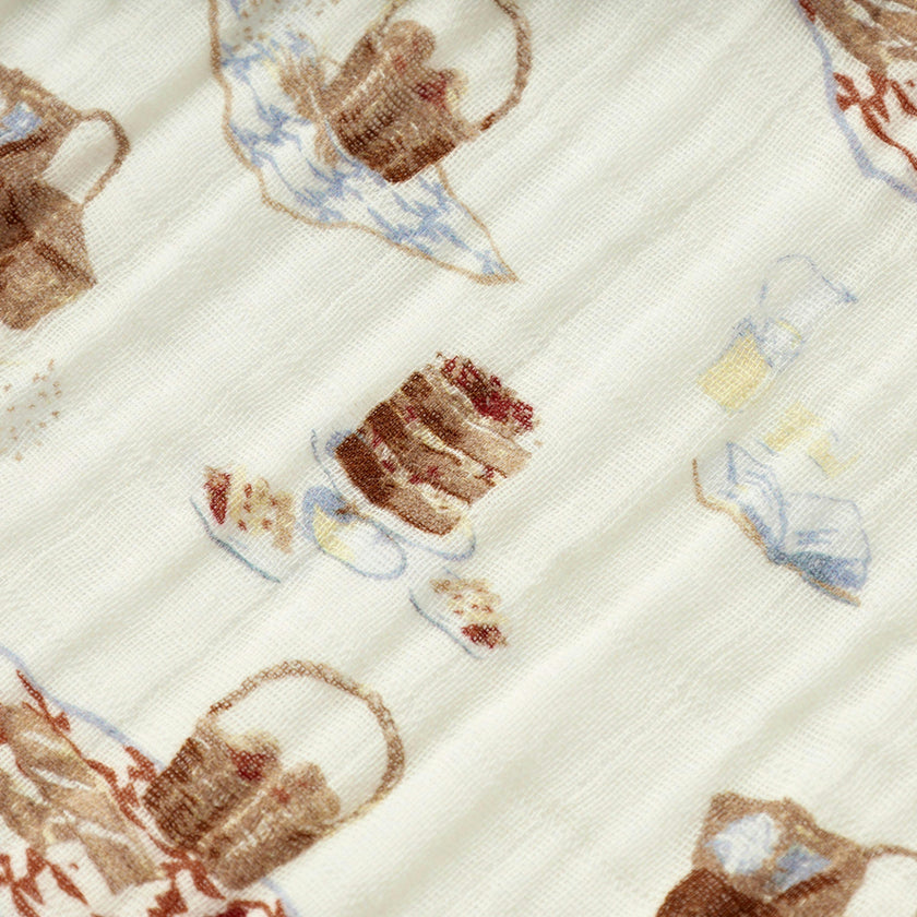 Picnic Organic Cotton Crib Sheet