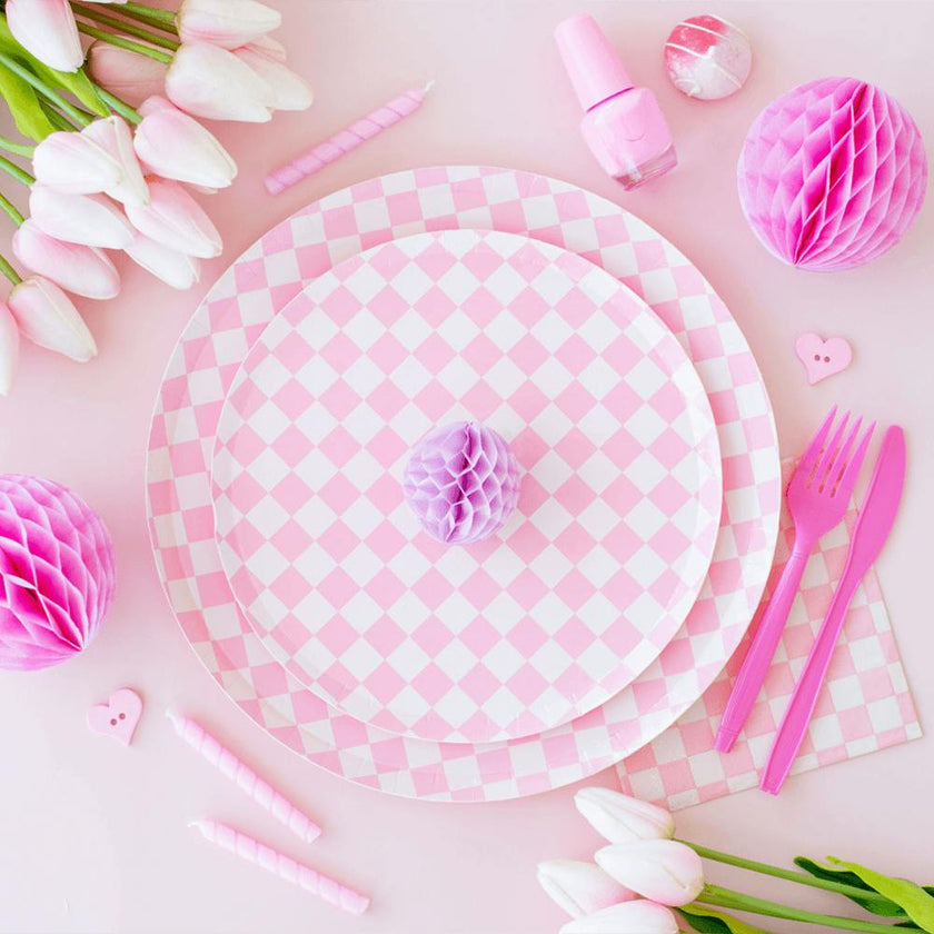 Check It! Tickle Me Pink Guest Napkins