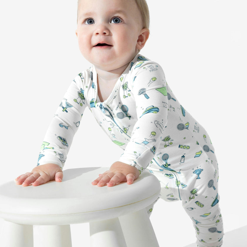 Tennis Bamboo Convertible Footie