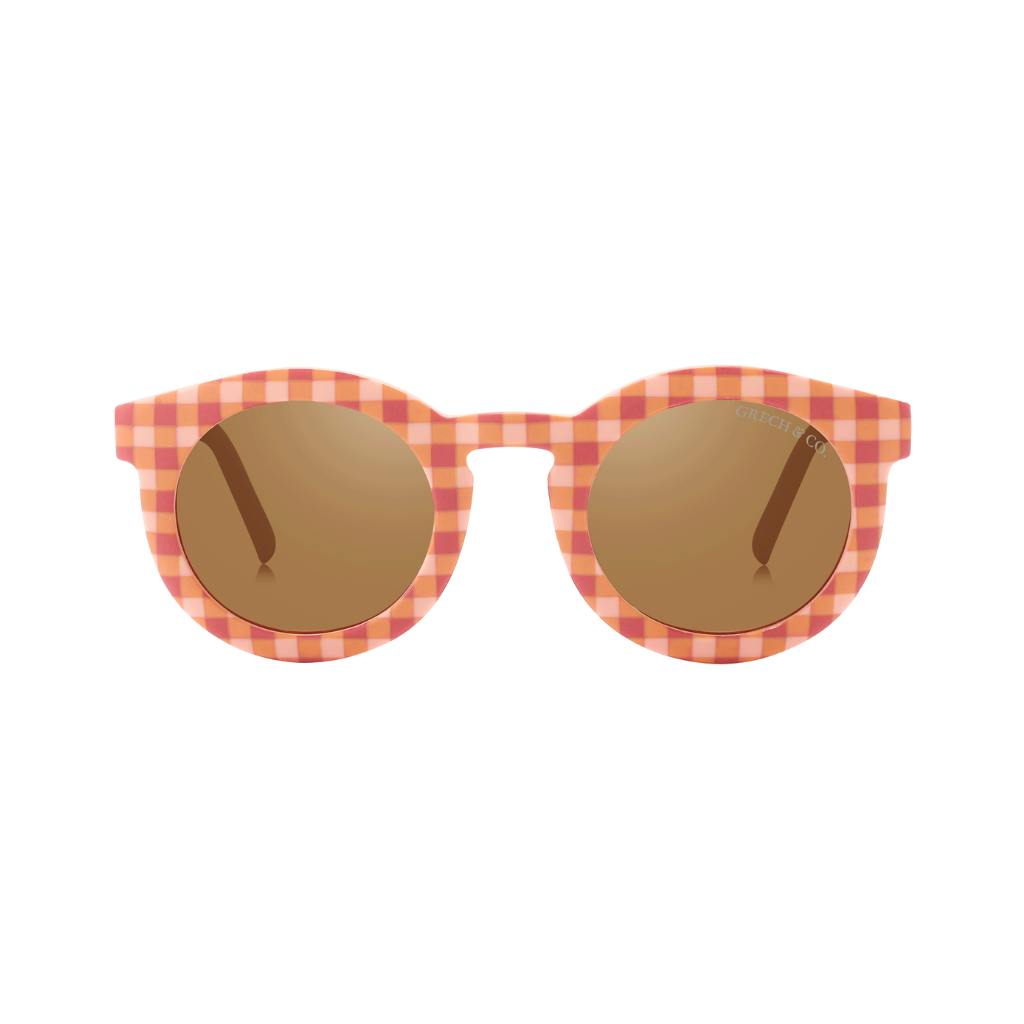 Classic | Sustainable Sunglasses | Plant-Based Bendable Polarized - Adult | 15+ Y | Sunset Gingham