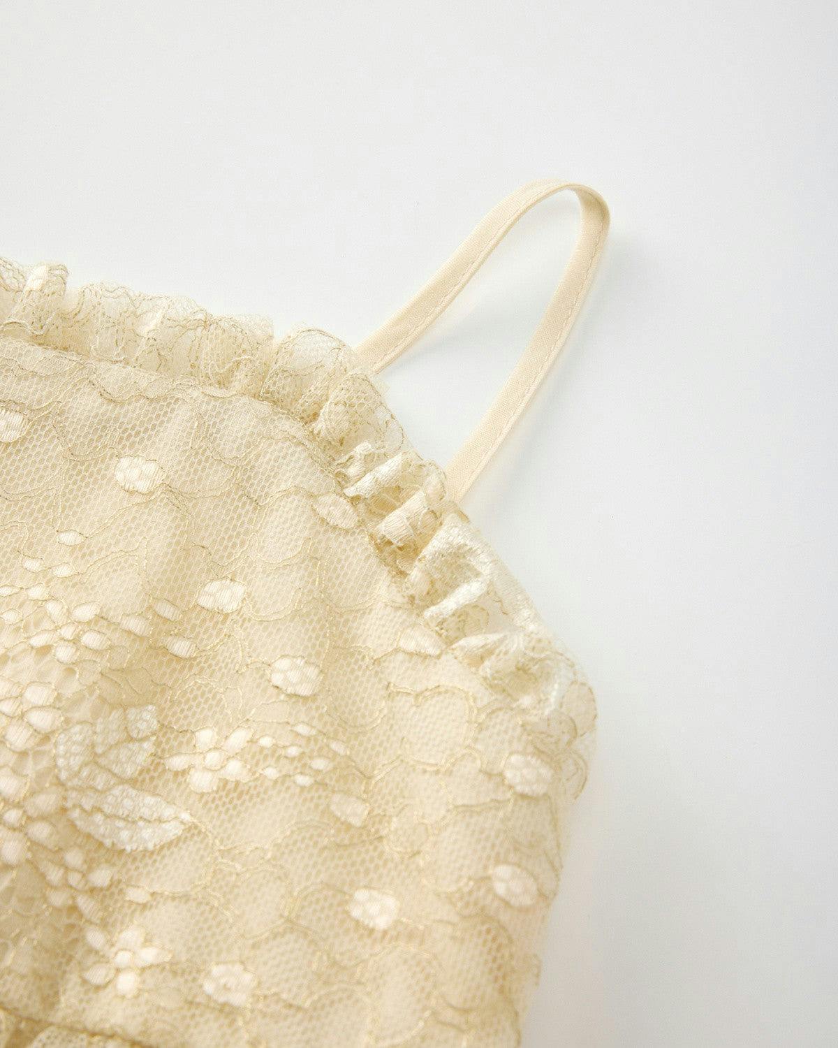Tanya Lace Frill Maxi Dress (Baby)