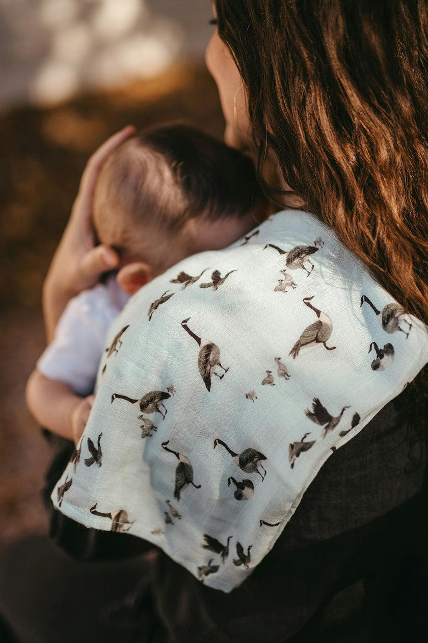 Goose Bamboo Burp Cloth