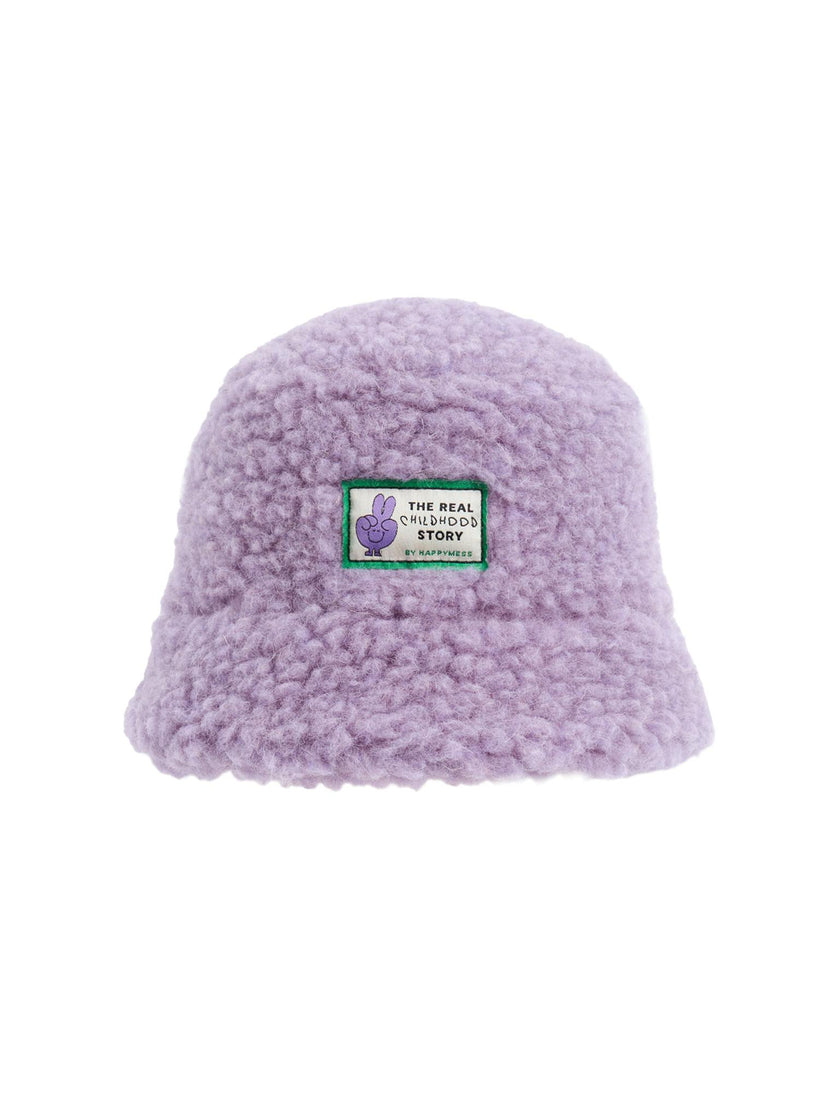 children's merino bucket hat - lilac