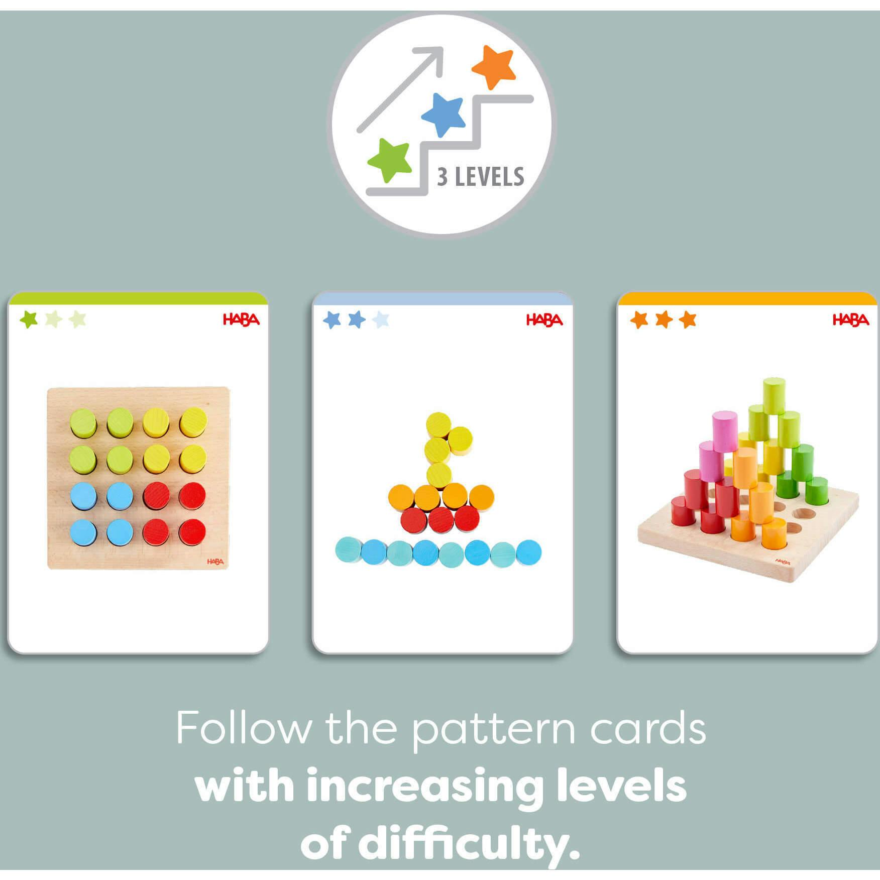 Rainbow Risers Wooden Stacking Game
