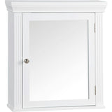 Chestnut Wooden Medicine Cabinet with Crown Molded Top