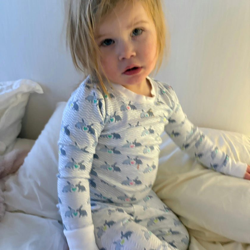 Bunny Love Two Piece Kids Pajamas