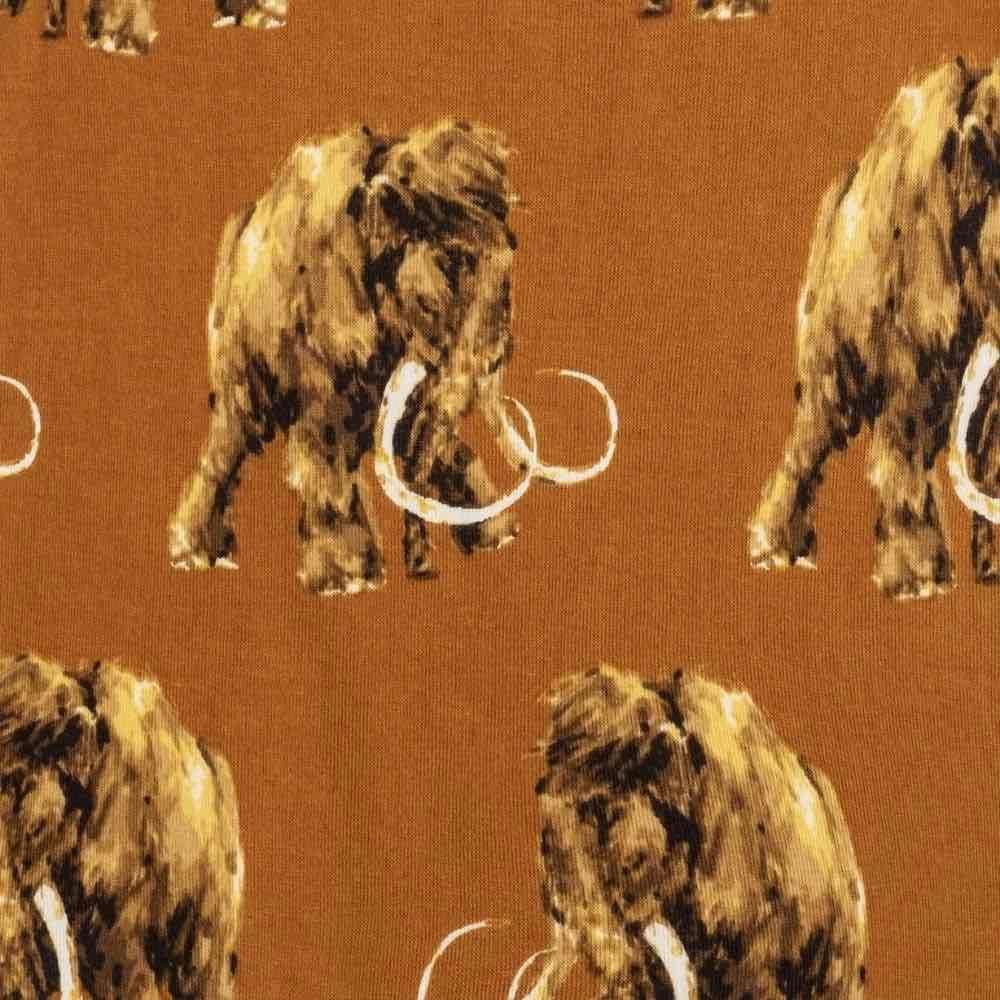 Woolly Mammoth Organic Cotton Three-Layer Kerchief Bib