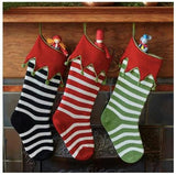 Elf- Cuff Striped Stocking