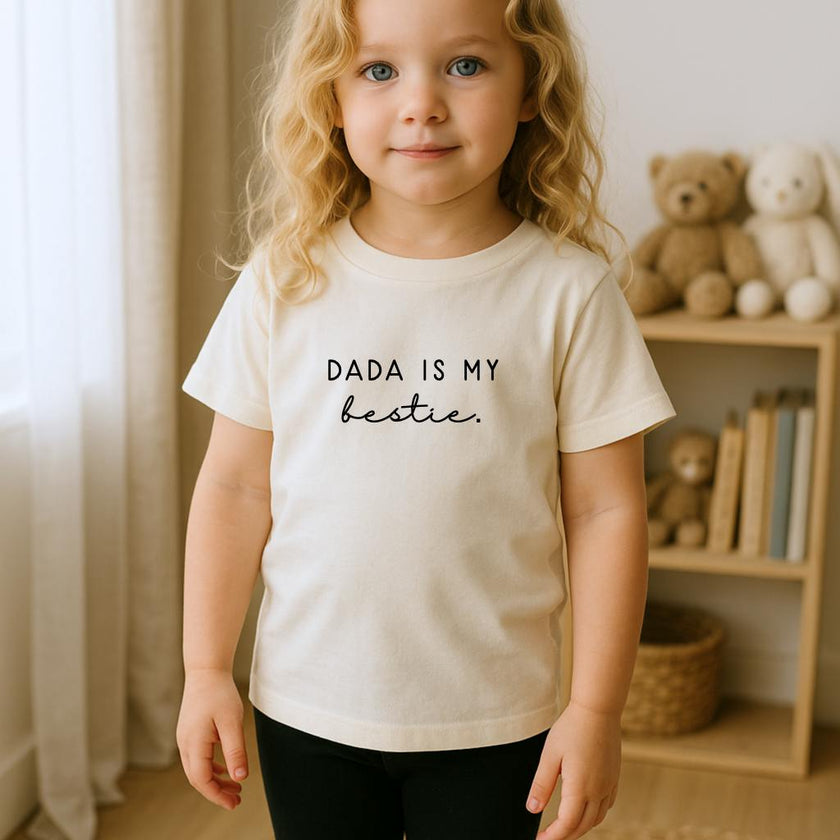 Dada is My Bestie Organic Kids T-shirt