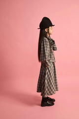 Check Bow Blouse