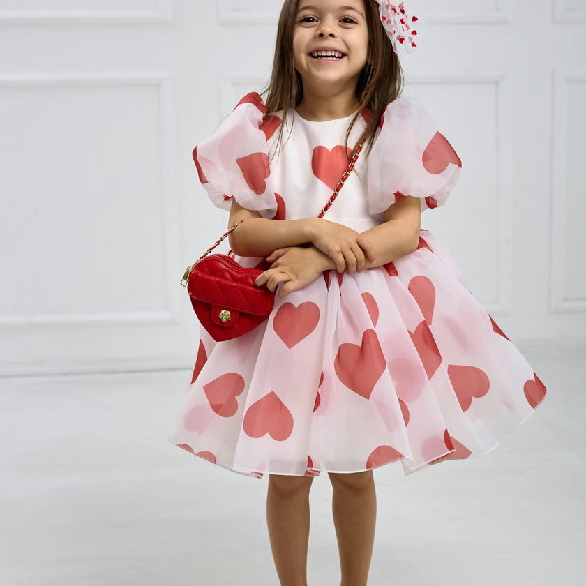 Heart Dress – Includes Matching Hair Accessory