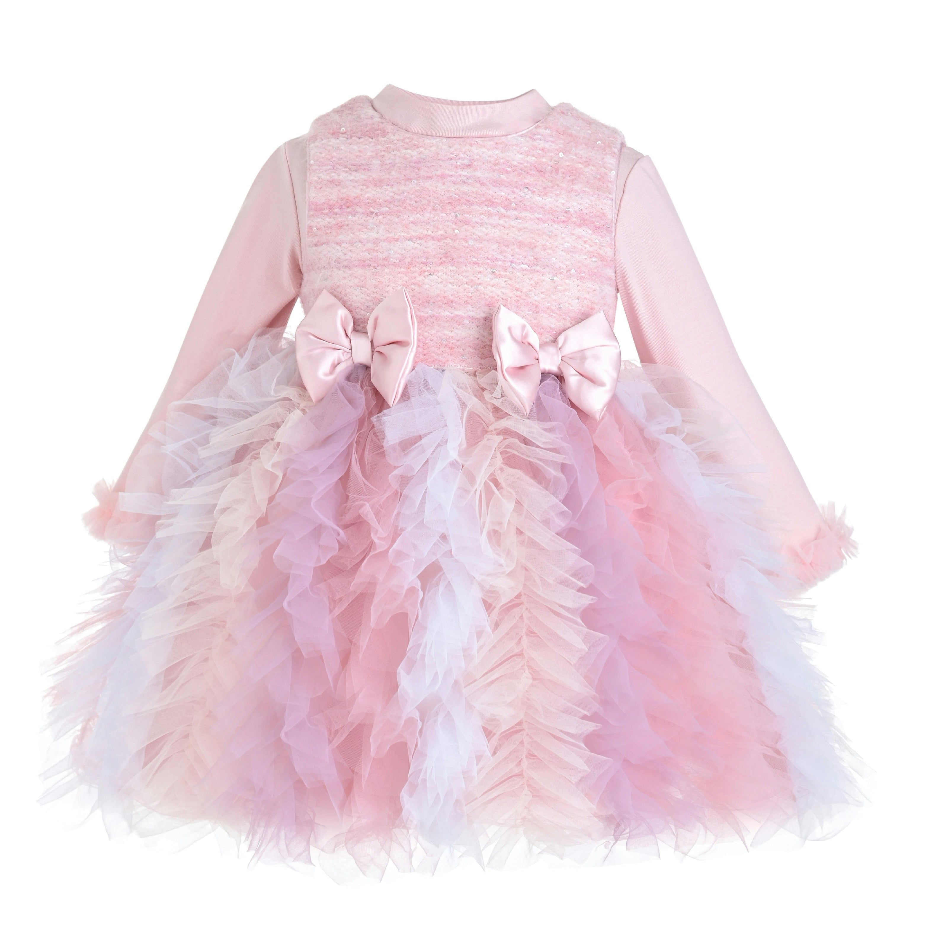 Blush Pastel Emira Bow Dress Sets