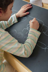 Ash Kids Play Tent & Desk Set | Adjustable Wooden Learning Tent with Desk, Chair & Chalkboard