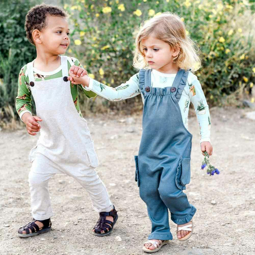 Grey Pinstripe Classic Overall