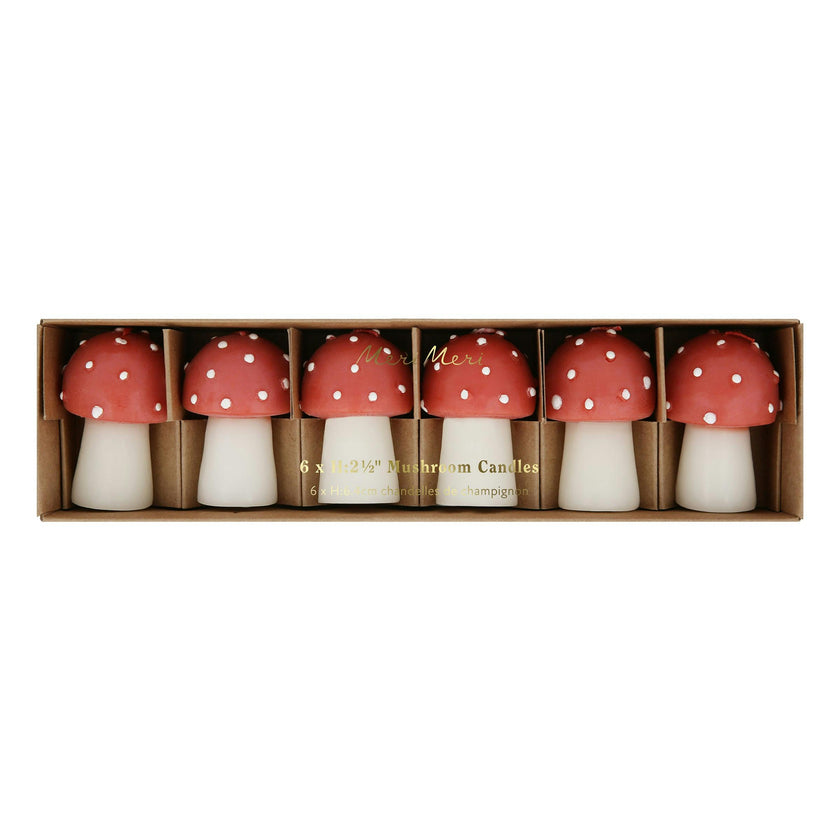 Mini Mushroom Candles