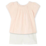 BONPOINT Lacacia Vintage Lace Baby Set - Rose/White