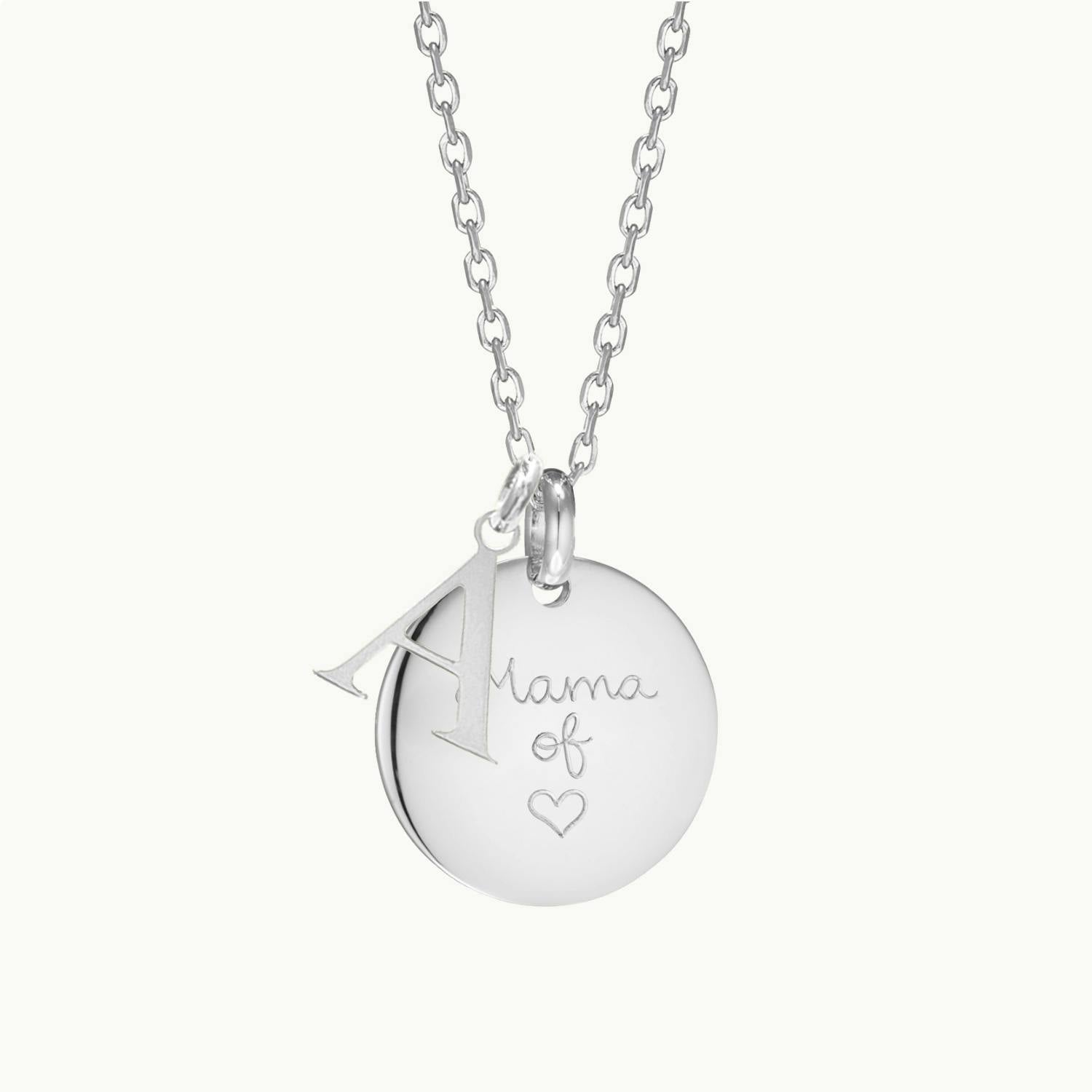 Personalized Alphabet Necklace, Silver Plated
