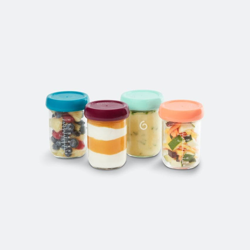 Glass Babybols Baby Food Storage Containers (Airtight, Leakproof Meal Prep Bowls)