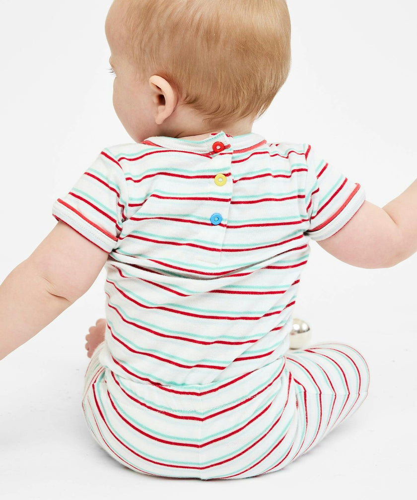 Willie One-piece, Turquoise Triple Stripe