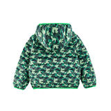 Ryan Reversible Puffer Hood Zipper Down Jacket