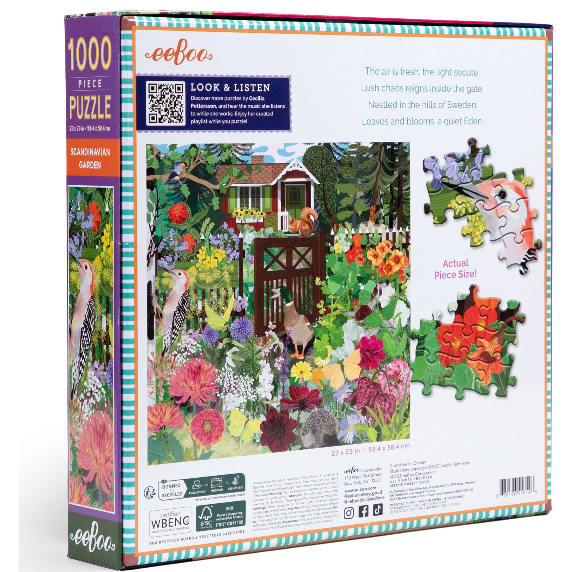 Piece&Love: Scandinavian Garden - 1000 pc Puzzle