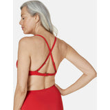 The Valencia Bikini Top - Flat - Cherry Red