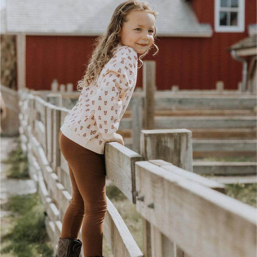Organic Cotton Modal Legging in Cappuccino