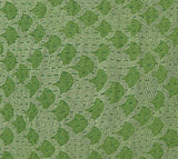Artisan Hand Loomed Cotton Table Runner - Green Ginkgo - 18"x96" Arcadia Home