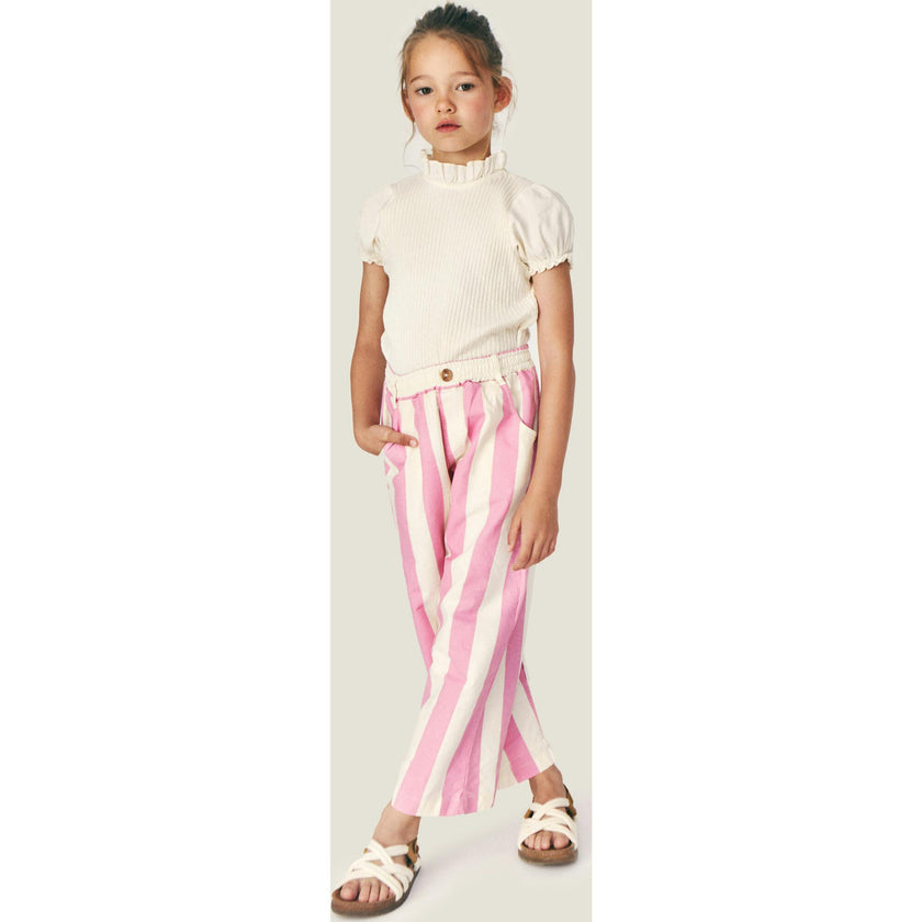 Mipounet SS26 Zoe Flammé, E T Shirt Ecru