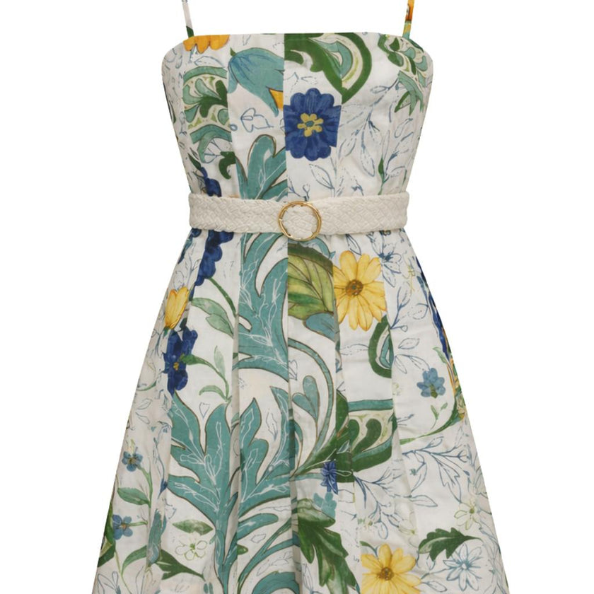 Megan Multi Floral Daisy Mini Dress