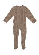 Marled Multi Knit Crew Neck Sweater Long Sleeve Footie