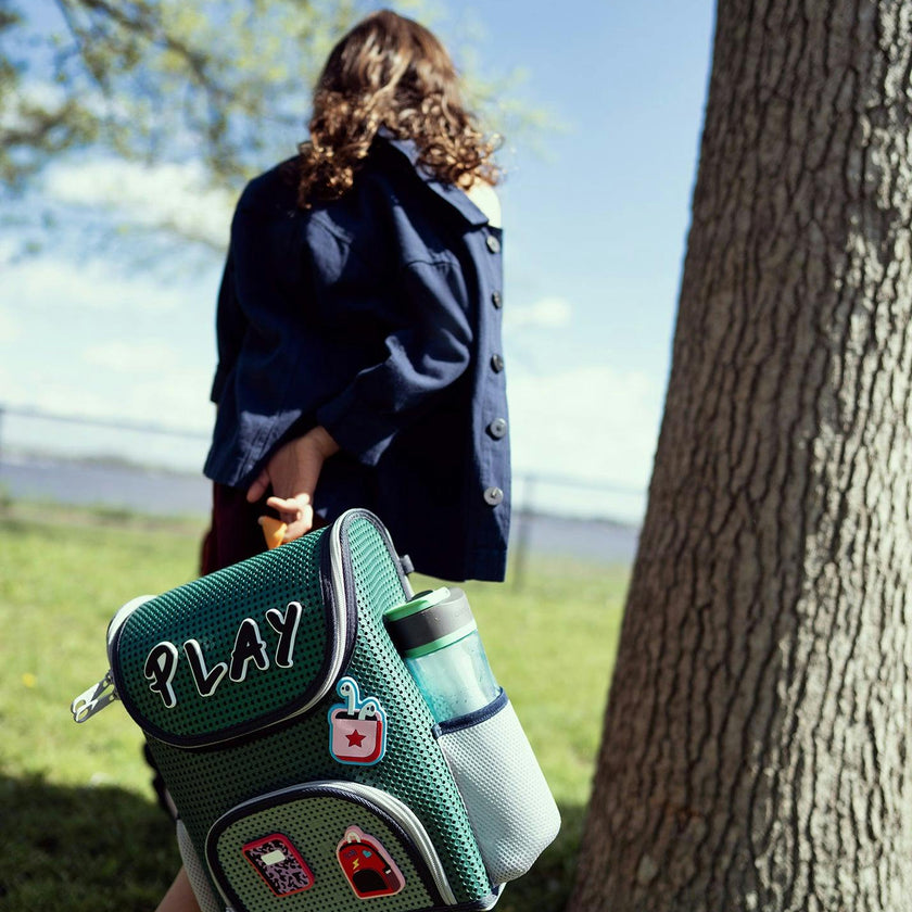 Student Backpack Multi Green