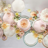 Pink Decorative Edge Compostable Side Plates