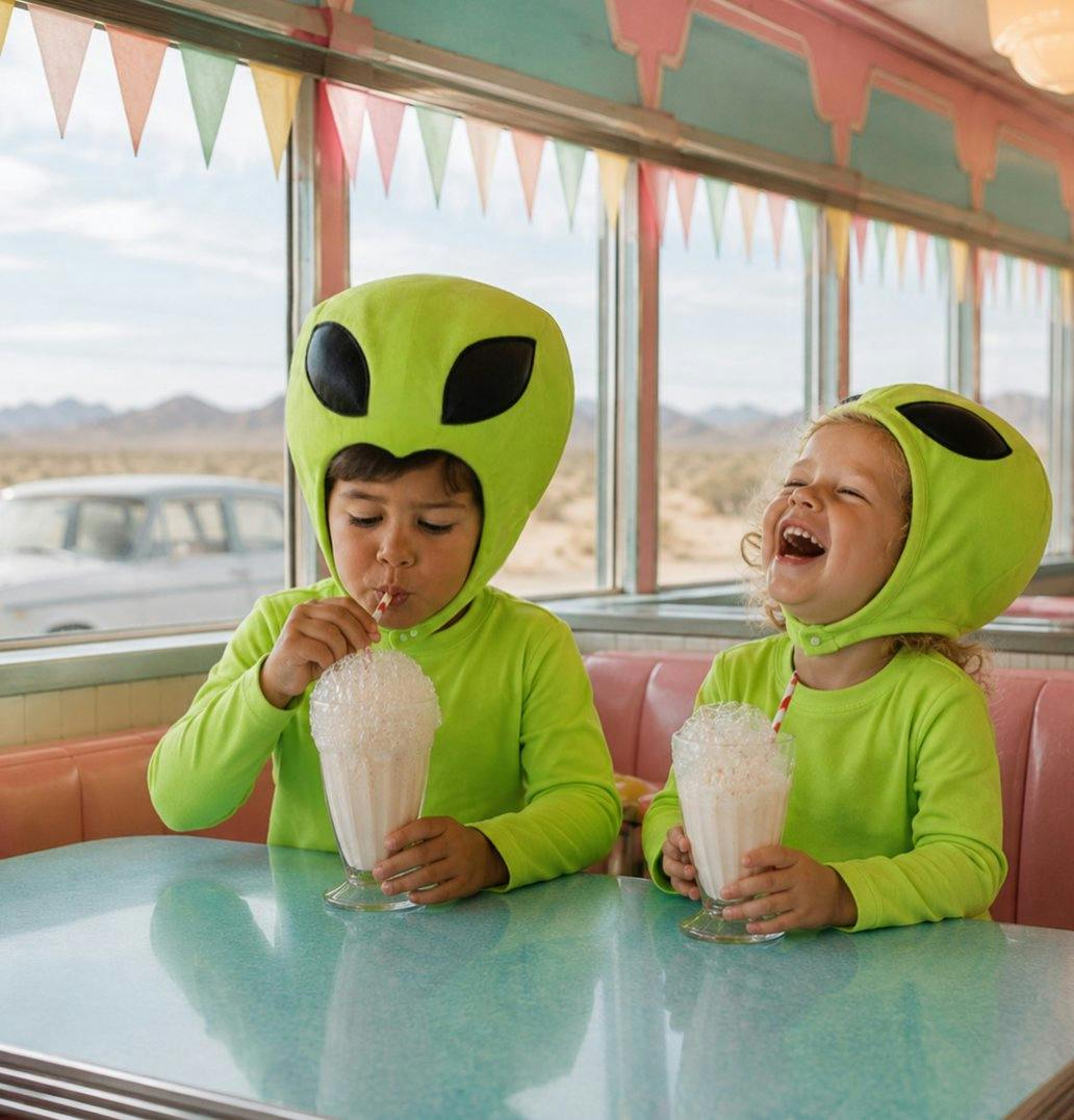 Cosmic Green Alien Halloween Costume