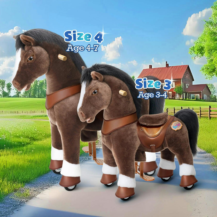 Model Y® Horse Ride-On Toy Age 3–4 – Chocolate Brown
