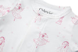 Bamboo Magnetic Footie Pajama - Princesse Rose