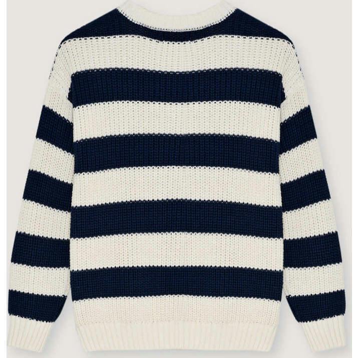 Musa Woman Jumper Summer Midnight Knit Stripes