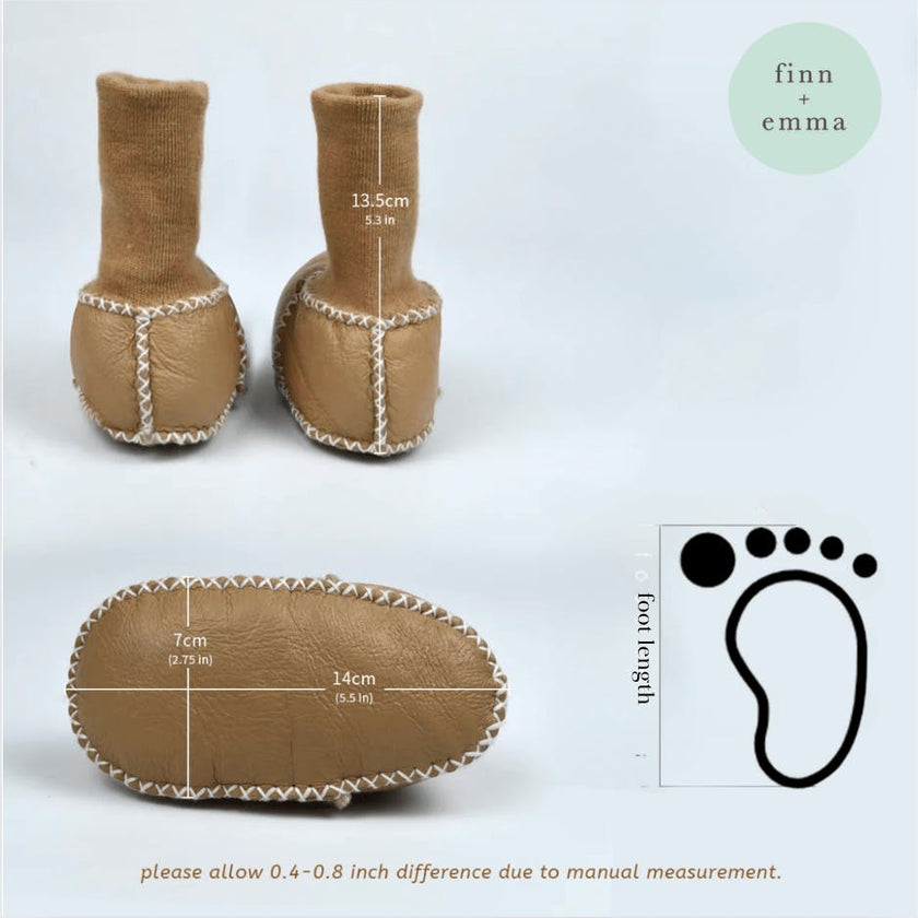 cozy booties| tan