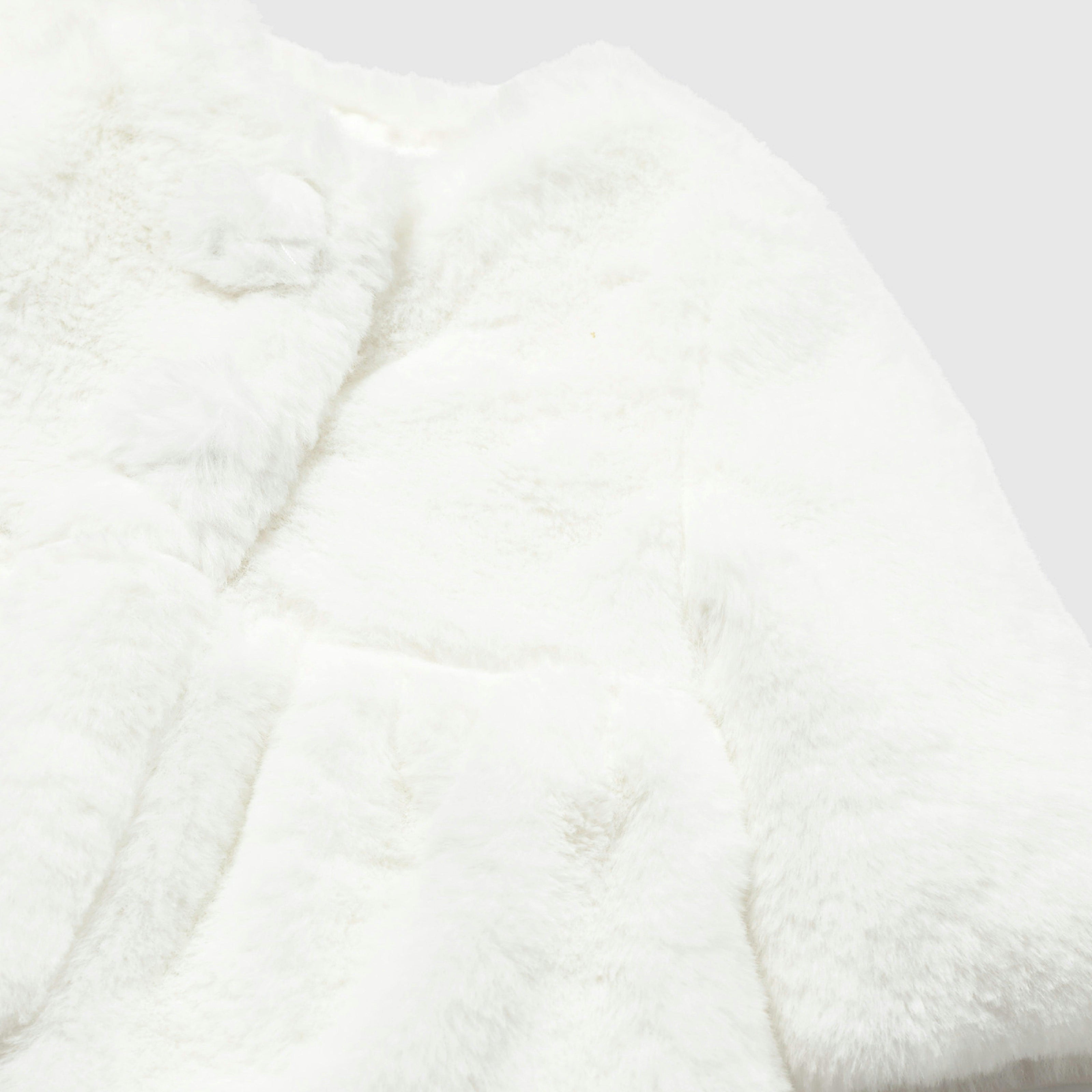 White Faux Fur Coat