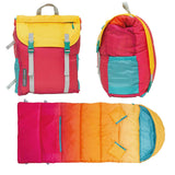 PRE-ORDER — Sleep-N-Pack™ – Big Kid Size | Color Block Sunset Ombre