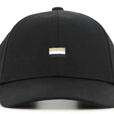 Black Embroidered Baseball Cap
